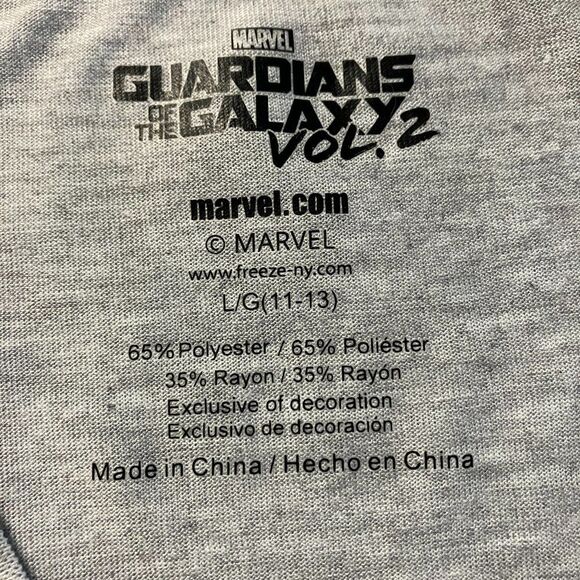 "I am Groot" Printed T-Shirt Size L(11-13) - Picture 3 of 5